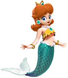 Mermaid Princess Daisy Meme Template