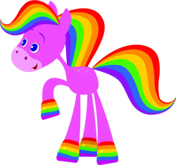 Rainbow horse Meme Template