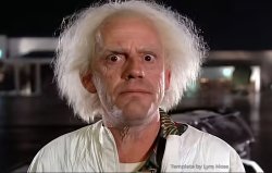 Doubting Doc Brown Meme Template