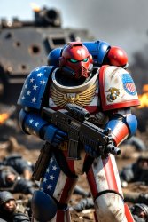 American Space Marine Meme Template
