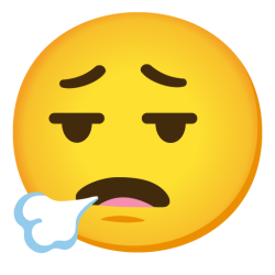 Face Exhaling Emoji Google 2023-2025 Meme Template