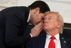 Marco Rubio tells Trump a secret Meme Template