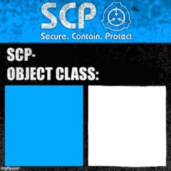 Scp label Joke (Scp Foundation Tale) Meme Template