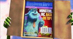 Mike Wazowski Magazine Meme Template