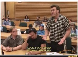 Ricky swearing Meme Template