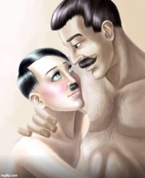 hitler x stalin Meme Template