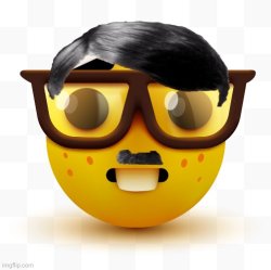 Hitler Nerd Emoji Meme Template