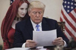 Melisandre Advising Trump Meme Template