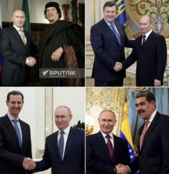 putin shaking hands Meme Template