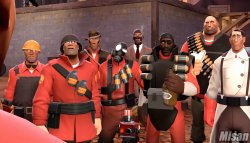 Every TF2 characters (except Scout) shocked faces Meme Template