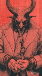Satan in handcuffs Meme Template