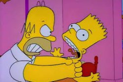 homerchokingbart Meme Template