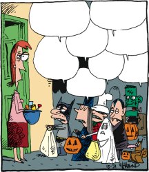 Picky Kids Trick-or-Treating Meme Template