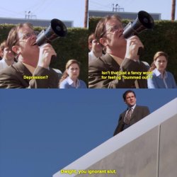 Dwight, you ignorant slut Meme Template