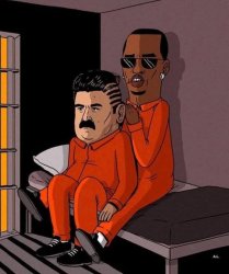 Maduro and Diddy - They Took My Oil Meme Template
