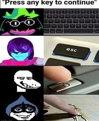 Press any keys to continue Meme Template