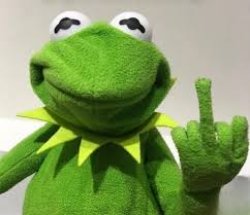 Kermit Middle Finger Meme Template