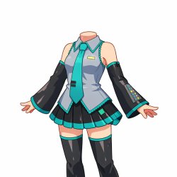 headless hatsune miku Meme Template