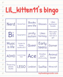 Lil_kitten11's Bingo Meme Template
