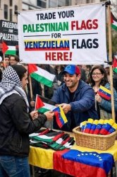 Liberals trading flags Meme Template