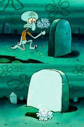 RIP Squidward Meme Template