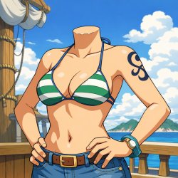 Headless Nami Meme Template