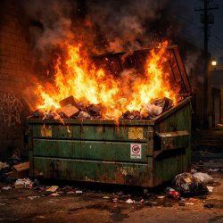 Dumpster Fire Meme Template