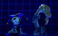 Pomni and Gummigoo Meme Template