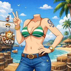 Headless Nami Meme Template