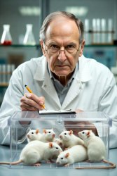 Scientist doctor white lab rats laboratory Meme Template