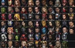 MCU charactes Meme Template