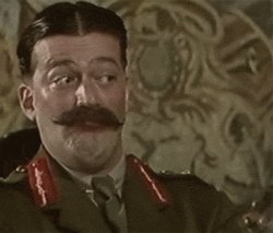 general Melchett Meme Template