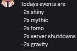 Todays events are Meme Template