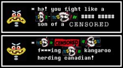 You fight like a kangaroo herding canadian Meme Template