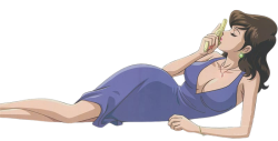 fujiko relaxing Meme Template