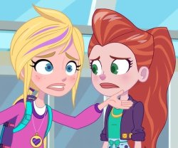 Polly Pocket had a sadness cuz her laptop broke Meme Template