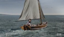 Escape on boat Meme Template