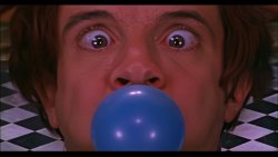 murray blows a blue balloon Meme Template