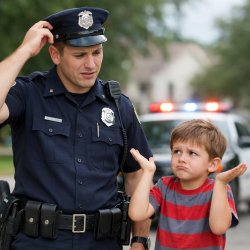 Confused Police and Confused Child Meme Template