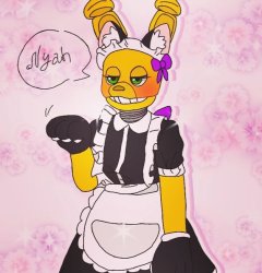 spring bonnie maid outfit Meme Template