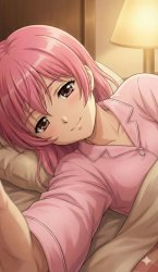 pink hair anime girl Meme Template