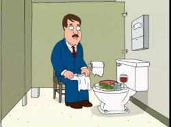 Tom Tucker toilet dinner Meme Template