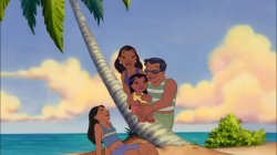 The Pelekais "appearing" in Lilo's dream in "Remmy" Meme Template