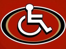 handicapped 49ers wheelchair Meme Template