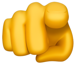 pointing finger emoji Meme Template
