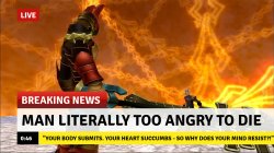 Man Literally too angry to die KH Meme Template