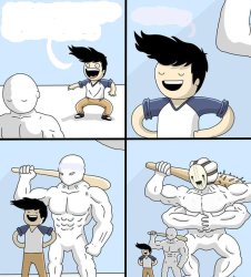 Tougher opponent Meme Template