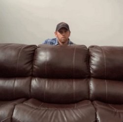 Behind the Couch Meme Template