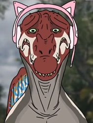 Spinosaurus with Headphones (Jurassic Park) Meme Template