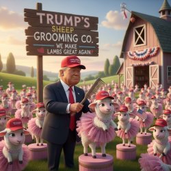 TRUMP'S SHEEP GROOMING Meme Template